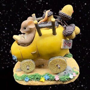 Fitz And Floyd Charming Tails Sometimes The Road Is Bumpy Figurine Large 4”T 4”W